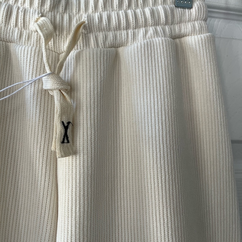 New with Tags: Cream Corduroy Drawstring Waist with Fleece Lining - Picture 3 of 4